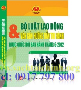 Sách bộ luật lao động 2012 sửa đổi mới nhất