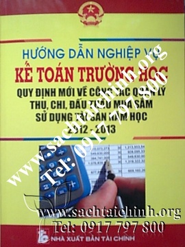 Sách hướng dẫn nghiệp vụ kế toán trường học mới nhất