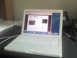 Bán laptop cũ Macbook core 2/ ram 1gb/ HDD80 giá chỉ 4 triệu 500k