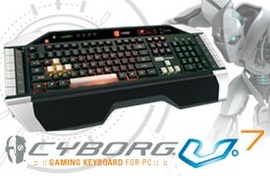 Bàn phím Cyborg Gaming with Tri-Color Backlighting