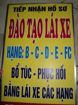 Khai giảng khoá đào tạo lái xe hạng B2 --_ thi sát hạch 15/ 12/ 2012