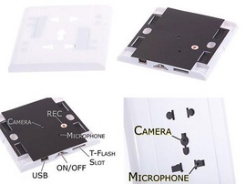 Ổ điện camera-Bảng điện camera-Bật lửa camera-camera ngụy trang