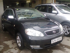 bán altis 1. 8 màu đen sản xuất 2003 chạy đúng 56000km