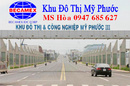 Bình Dương: đất Mỹ Phước 3 lô L67 giá 311tr/ 150m2 LH: Hòa 0947 685 627 CL1135662P9