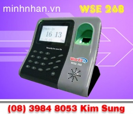 Máy chấm công wse 268 dành cho văn phòng dùng vân tay -lh kim sung 0916 986 800-