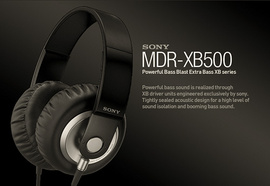 Tai Nghe Sony MDR-XB500 Extra Bass Headphones - 40mm