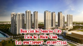 Bán căn hộ sunrise city, ưu đãi lớn.