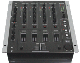 Mixer Gemini PS-828EFX 12. 5" 4-Channel Stereo Mixer with Effects