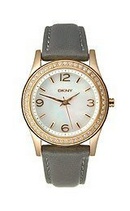 Tp. Hồ Chí Minh: Đồng hồ nữ DKNY Rose Gold-tone Grey Leather Strap Ladies Watch NY8374 CL1164699P3