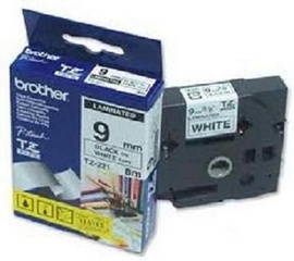 Giấy In Nhãn TZ Brother TZ-Tape Black on White , 9mm Giấy In Nhãn TZ Ptouch Brot