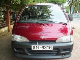 Cần bán Daihatsu Citivan 7 chổ đời 2003, màu đỏ boọc-đô: giá 185triệu.