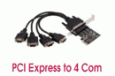 Tp. Hà Nội: Sale toàn quốc PCI Express to 4 Com Chuyển đổi từ PCI ra 4 cổng com 9 Pin CL1162278P11