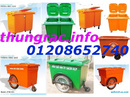 Long An: Xe rác, xe gom rác, thùng rác 660L, thùng rác nhựa 660L giá rẻ RSCL1697248