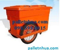 Thùng rác nhựa 2 bánh xe( xe gom rác)