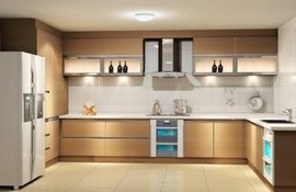 Tủ bếp đẹp được làm từ gỗ công nghiệp_bepgo@yaho. com
