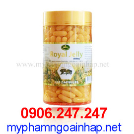 Sữa ong chúa 365 viên Royal Jelly NATURAL KING giúp da chống mụn. ..