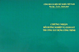 Lớp tư vấn giám sát xây dựng tại Hà Nội, cấp chứng chỉ hành nghề