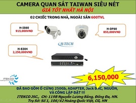 Bộ camera quan sát Taiwan siêu nét 600TVL Chào mừng xuân Quý Tỵ