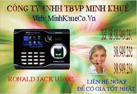 Máy chấm công vân tay + thẻ cảm ứng RONALD JACK U-160C