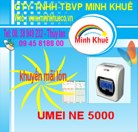 máy chấm công umei ne 5000/ 6000 giá khuyến mãi tại minh khuê