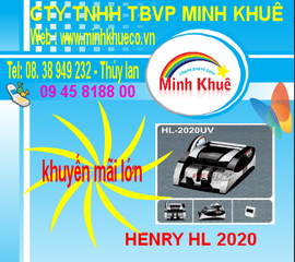 Máy đếm tiền henry hl-2020 UV giá rẽ