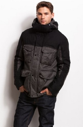 Áo choàng nam có mũ Armani Exchange Pieced Hooded Coat Mua hàng Mỹ tại e24h