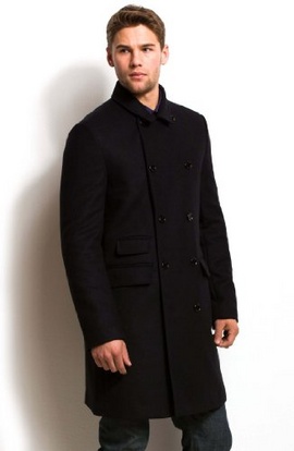 Áo choàng nam Armani Exchange Double Breasted Wool Blend Coat Mua hàng Mỹ tại e2