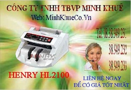 Máy đếm tiền henry hl-2100 UV giá ưu đãi