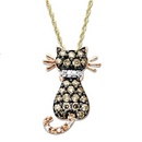 Tp. Hồ Chí Minh: Dây chuyền 14k Rose Gold Brown Diamond Cat Pendant. Mua hàng Mỹ tại e24h. vn CL1197949P3