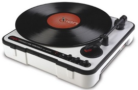 Đầu đĩa Ion Audio iPTUSB Portable USB Turntable with Software and Built-in Speak