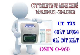 máy chấm công thẻ giấy osin o 960P hàng chính hảng giá rẽ