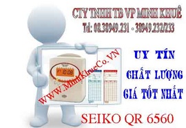 máy chấm công thẻ giấy seico QR 6560 giá sốc chỉ có tại minh khuê