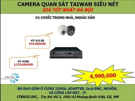 Bộ sản phẩm camera quan sát Siêu tiết kiệm cho gia đình, cơ sở kinh doanh