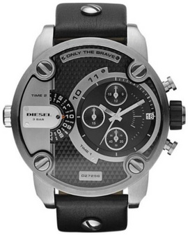 Đồng hồ Diesel Mens SBA Analog Stainless Watch - Black Leather -Mua hàng Mỹ tại