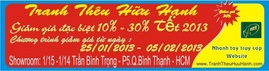 Giảm giá 10% đến 30% khi mua tranh thêu dịp XUÂN 2013