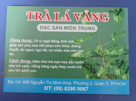 Lá Vằng -đặc sản miền Trung-giúp sản phụ nhiều sữa, ăn ngủ khỏe, hồi phục nhanh