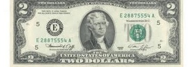 Bán tờ 2 USD - tiền xưa