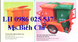 Giảm giá khuyễn mãi Thùng rác có bánh xe dung tích: 120 lít, 240 lít,