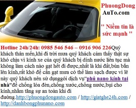 Dịch vụ phủ nano kính ô tô tại nhà, phủ nano kính ô tô chuyên nghiệp