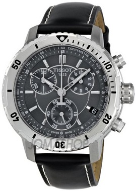 Đồng hồ Tissot PRS 200 Chronograph Black Dial Quartz Chính hãng, BH 12t, New Ful