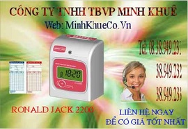 tại tphcm bán máy chấm công thẻ giấy rj 2200A/ N giá khuyến mãi