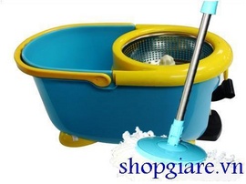 Cây lau nhà Spin Mop lồng Inox chính hãng