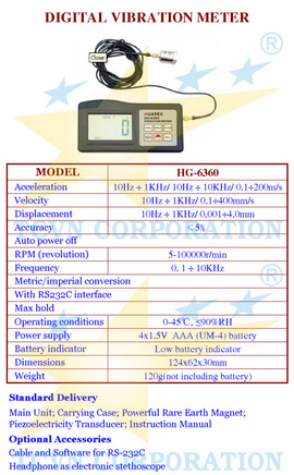 Thiết bị đo độ rung HG-6360