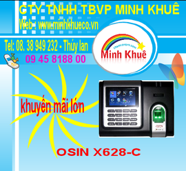 minh khuê có bán Máy chấm công OSIN X628C +ID giá rẽ 01678557161
