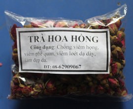 Trà Hoa Hồng-tốt cho hệ tuần hoàn, chống lão hóa, đẹp da, sãng khoái