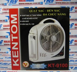 Quạt sạc đa chức năng Kentom 9100