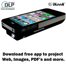 Máy chiếu bỏ túi Apple Iphone4 4s DLP Pocket Projector