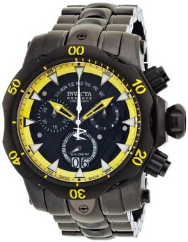 Đồng hồ Nam Invicta 1602 Reserve Men's Venom Stealth Swiss Chronograph Watch