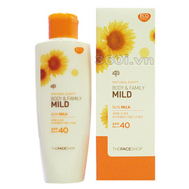 kem chống nắng toàn thân spf40 the face shop