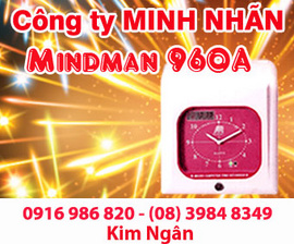 Máy chấm công Mindman M960A lắp đặt tại Bạc Liêu, giá rẻ. Lh:0916986820 Ms. Ngân